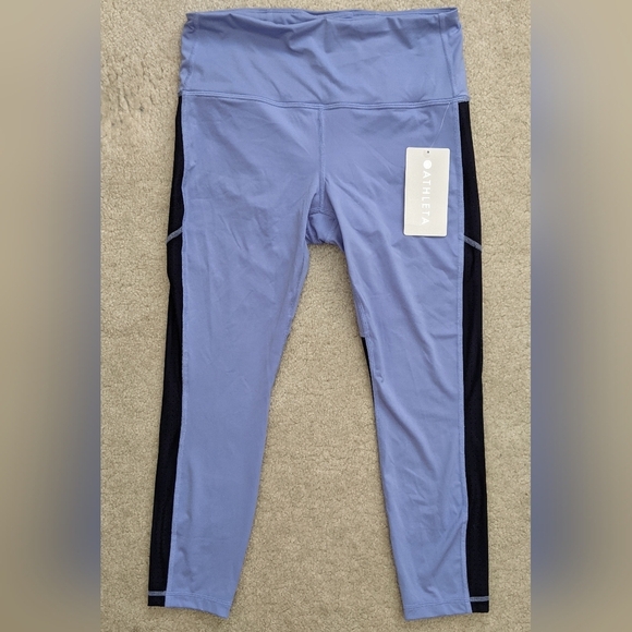 Athleta Pants - NWT Athleta cross train leggings purple black